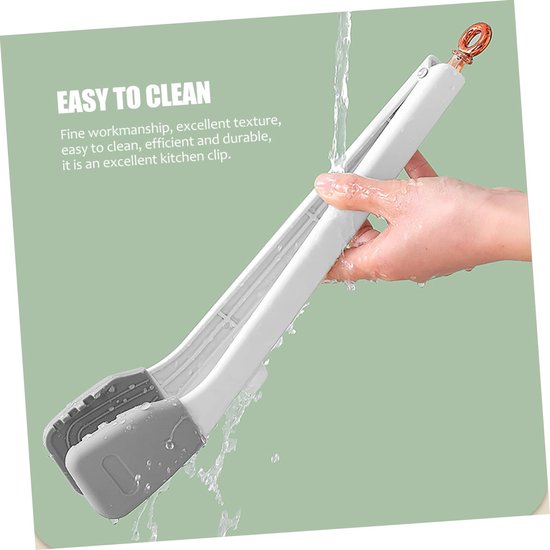 CIYODO Grillzubehör Set 3-teilig - Edelstahl Fleischzangen & Clips Für BBQ