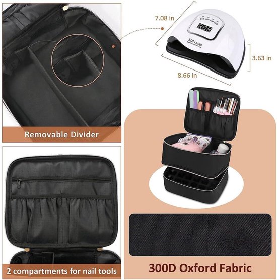 Knutseltas, knutselorganizer, draagtas, kunstopbergcaddy met meerdere vakken, kunst-organizer, draagtas met handvat voor kunst, knutselen, scrapbooking, medische benodigdheden en kantoorbenodigdheden