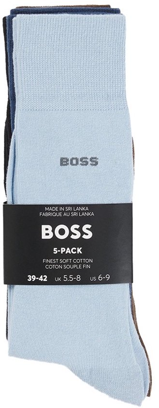 Hugo Boss Herensokken Classic 5-Pack Zwart kopen bij