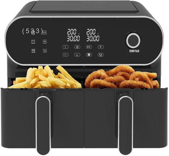 Zylo® Dubbele Airfryer 11L 1700W Zwart - Zylo® - €239,95