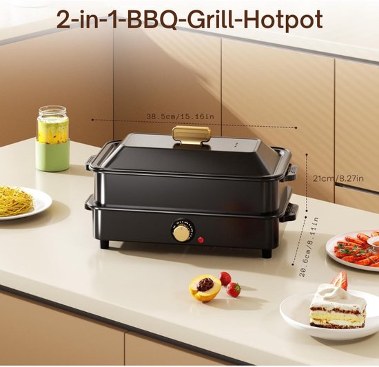 H.Koenig RP320 Barbecue Elektro-Tischgrill - EdelKüche