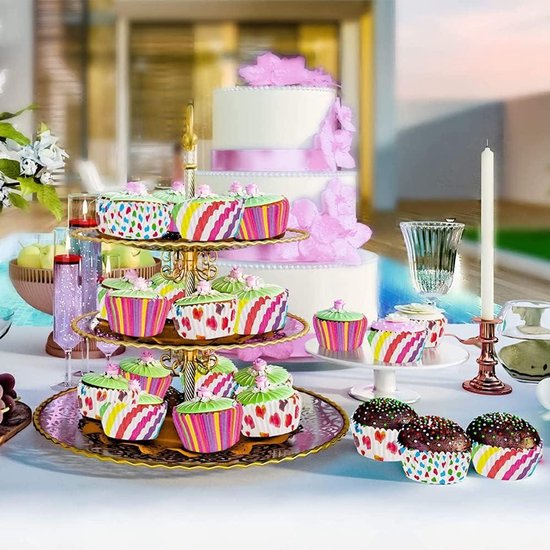 100 stuks muffinvormpjes in de vorm van een tulp, oliebestendig papier, decoratiepapier voor cupcakes kopen vanaf een prijs van 7.24
