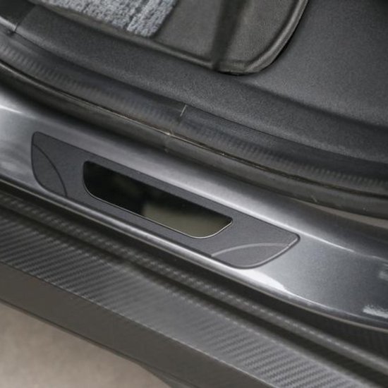 Seuils de porte pour VW T-Roc 2017 (5 portes) - Protection anti-rayures - Set de 4 - Noir Zwart