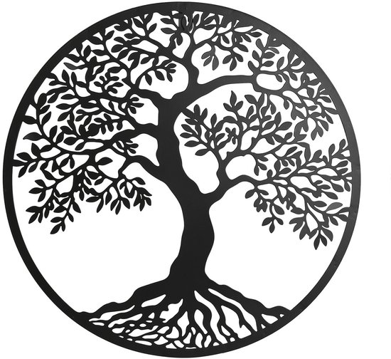 Wanddecoratie | Levensboom rond