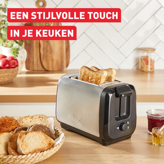 WMF Küchenminis Langschlitztoaster 2 Scheiben mit Brötchenaufsatz