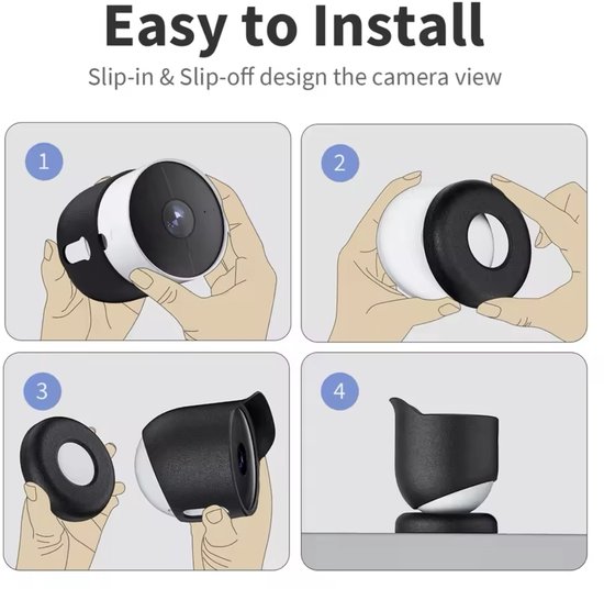 Beveiligingscamera Hoes - Zwart - Google nest camera - Google nest - beschermhoes - anti regen - helder zichtvideo beschermer - Camera hoes- Camera Cover van Google — afbeelding 3
