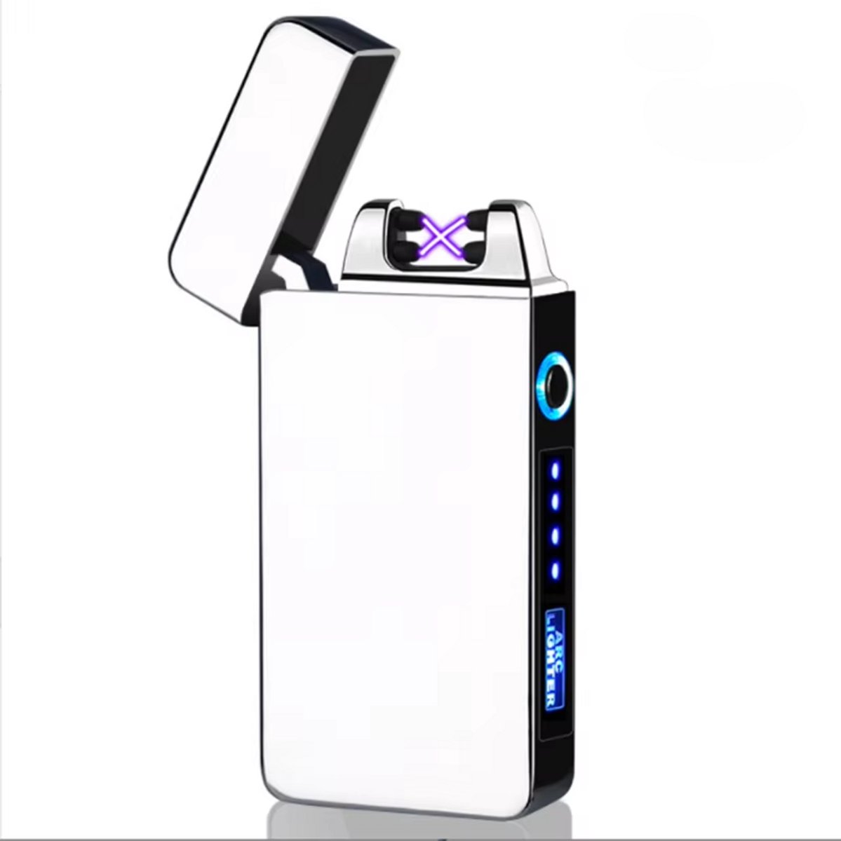 THAR - Plasma Aansteker – USB Oplaadbaar – Vuurwerk en Sigaretten Aansteker – Zilver