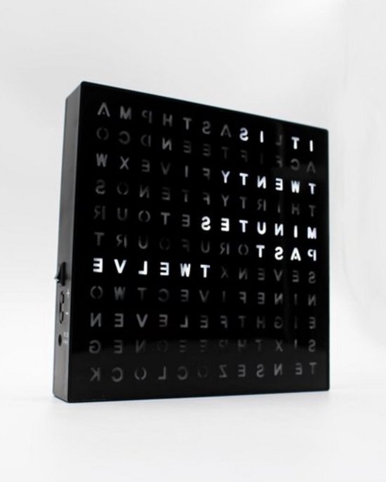 Horloge de mots – Horloge murale moderne – Convient pour le salon, le bureau et la chambre.
