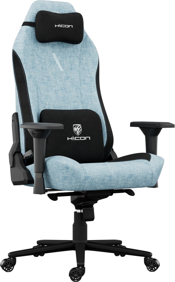HICON Bureaustoel - Chaise de Bureau - Ergonomische Stoffen Bureaustoel - HICON Apex Velocity - Blauw