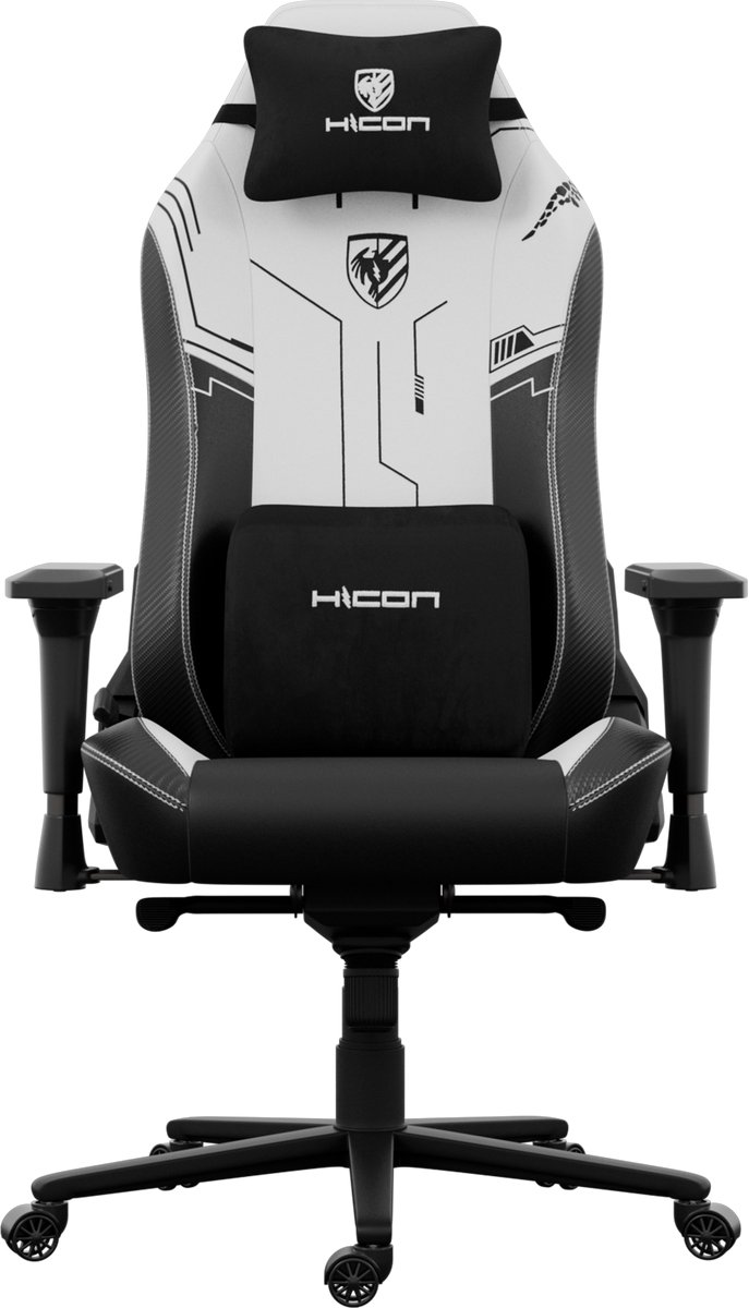 HICON Premium Bureaustoel - Luxe Ergonomische - Bureaustoel voor Volwassenen met Verstelbare Functies - Apex Serie - EagleBlaze - Wit
