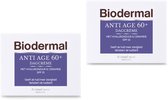Biodermal Anti Age dagcrème 60+ - Dagcrème met hyaluronzuur en ceramide - met SPF15 - Geeft de huid meer stevigheid - 2 x 50ml - BUNDEL 2 STUKS