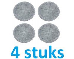 4 x Moppads compatibel met Dyson V7 / V8 / V10 / V11 / V15 - Accessoires voor Elektrische Mopkoppen - Hoogwaardige Microvezel Moppen - Herbruikbare en Wasbare
