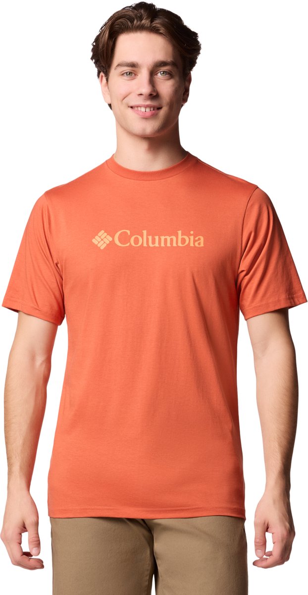 Columbia CSC Basic Logo SS Tee Mannen T-shirt Oranje