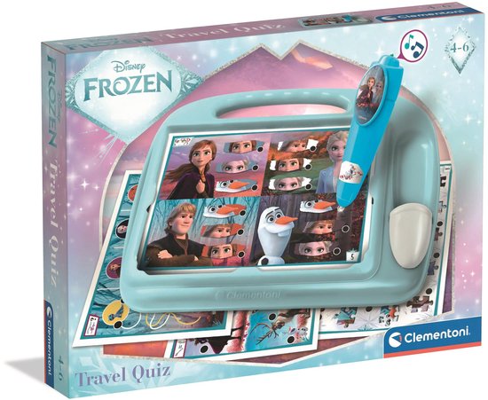 Clementoni - Travel Quiz - Disney Frozen - Educatief spel met elektronische pen - vanaf 3 jaar