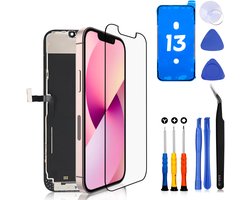 Kit de réparation complet d'écran LCD iPhone 13 - Outils inclus - Protection d'écran - Autocollant de cadre