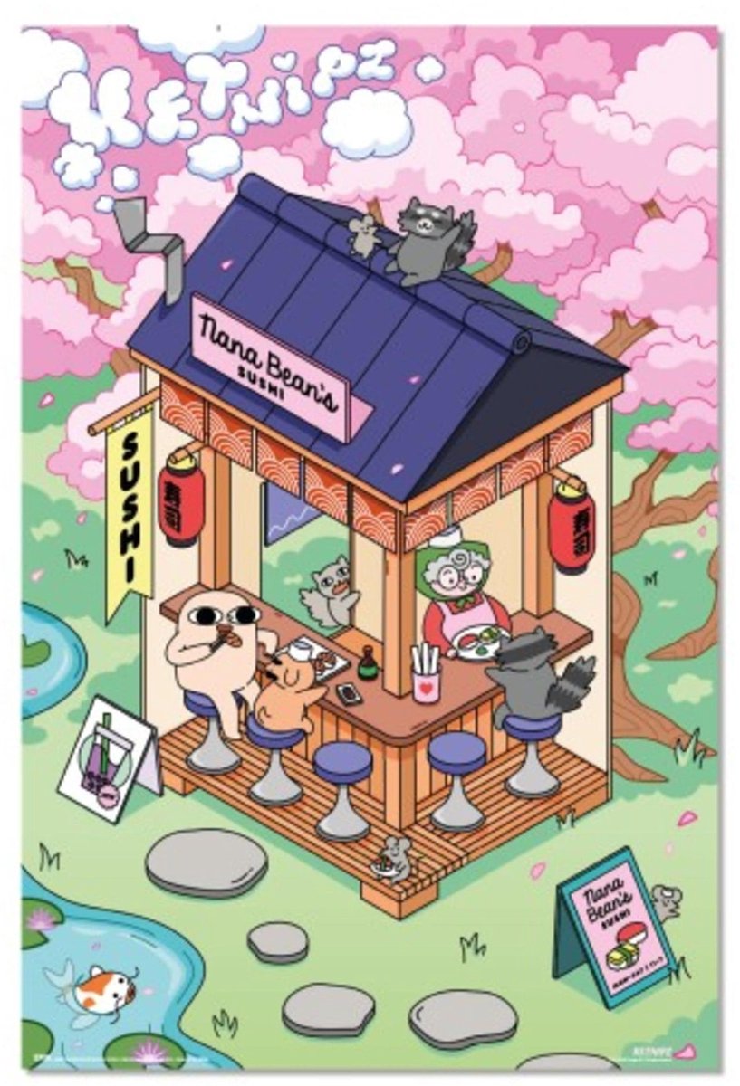Grupo Erik Poster Ketnipz - Sushi 61x91,5cm Divers
