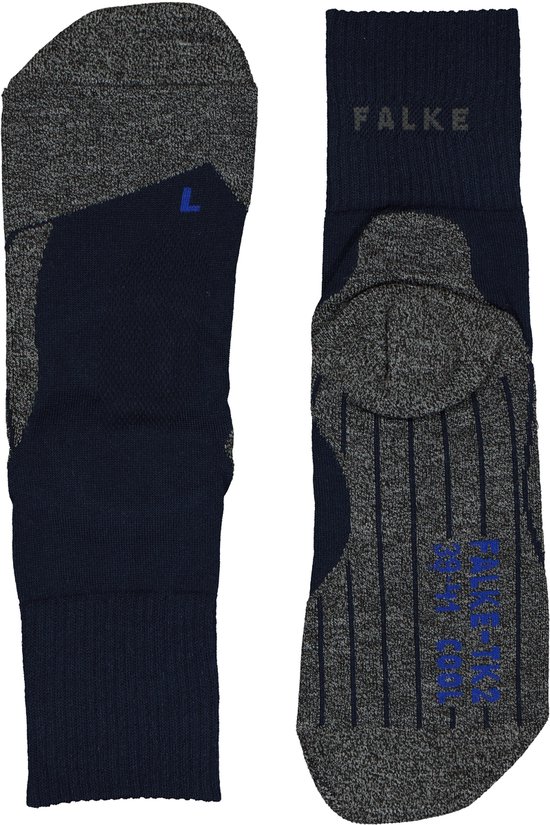 Chaussettes de randonnée FALKE TK2 Cool Short pour homme - Bleu marine - Taille 42/43