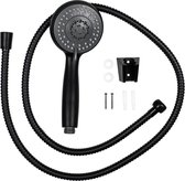 Haushalt 33020 – pomme de douche avec barre murale – noir mat