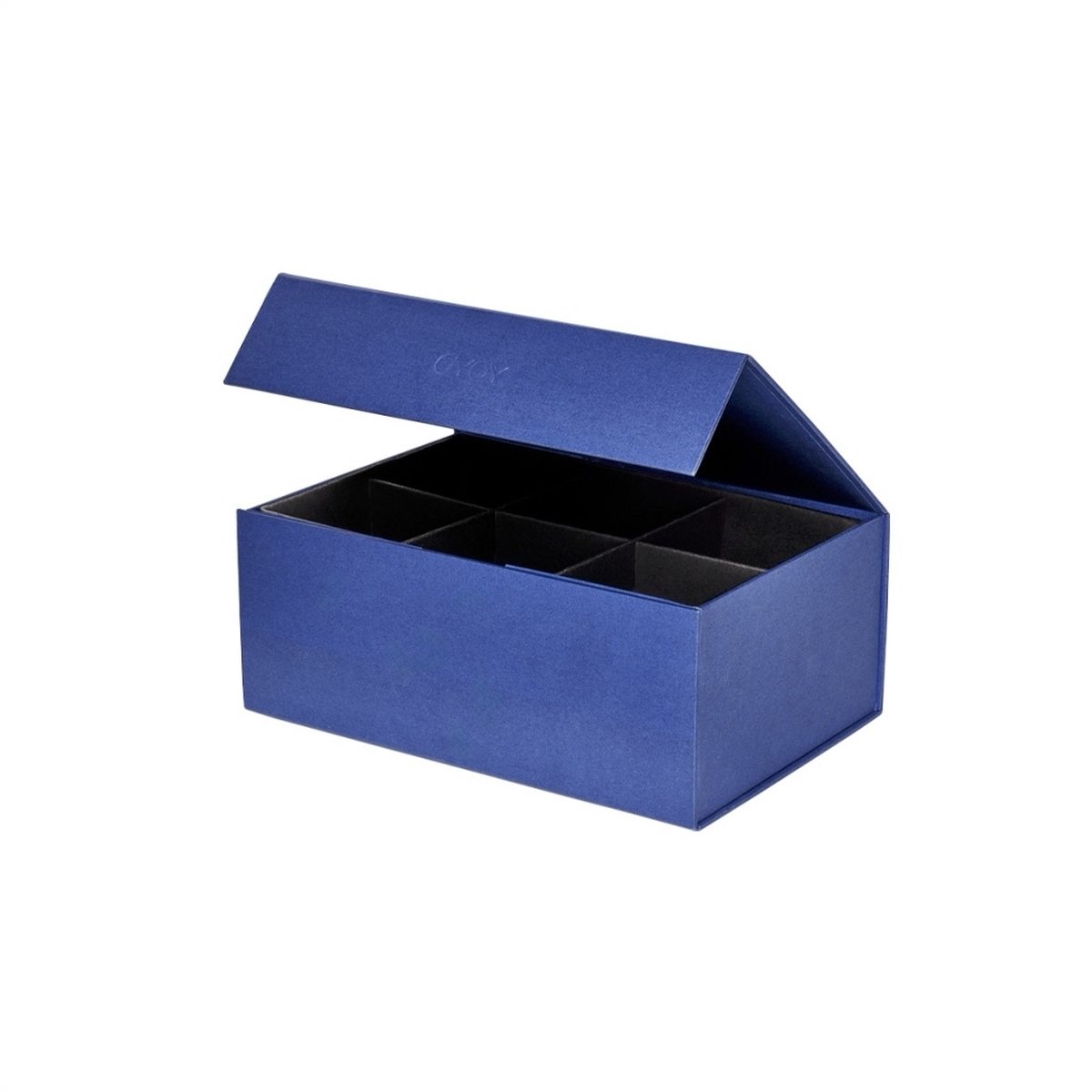 Juwelen opbergbox Hako blauw 18x25cm