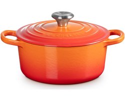 Le Creuset Gietijzeren ronde braadpan Oranjerood 28cm 6,7l