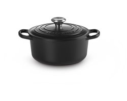 Le Creuset Gietijzeren ronde braadpan Mat Zwart 30cm 8,1l
