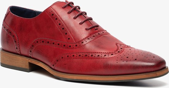 Chaussures à lacets homme Emilio Salvatini - Rouge - Taille 41