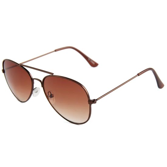 Fako Sunglasses® - Kinder Pilotenbril - Piloot Zonnebril - Jongens Zonnebril - Meisjes Zonnebril - Lichtbruin van Fako Sunglasses® — afbeelding 4