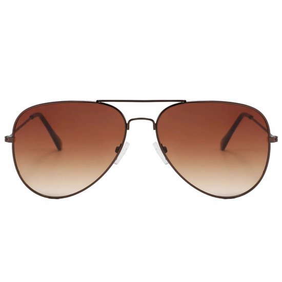 Fako Sunglasses® - Kinder Pilotenbril - Piloot Zonnebril - Jongens Zonnebril - Meisjes Zonnebril - Lichtbruin van Fako Sunglasses® — afbeelding 3
