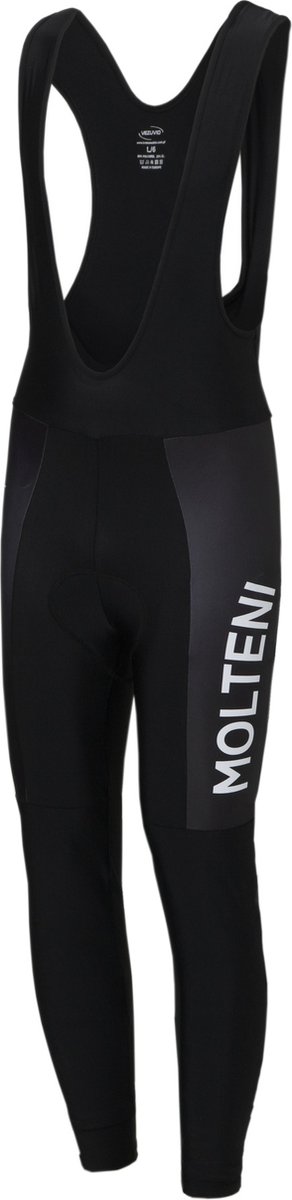 Molteni retro fietsbroek lang zwart - 3XL