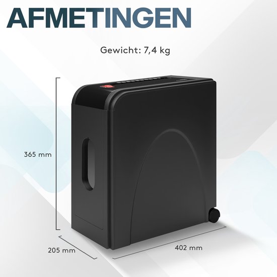 OLYMPIA APS410K - Destructeur de Papier Bureau Vue Fenêtre Coupe Cross 16L P4 Jusqu'à 10 Feuilles Zwart