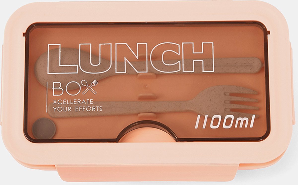 2 Stuks - Bento Box Met Bestek - 1100ml - Inclusief Geïsoleerde Tas - BPA-vrij - Lekvrije Lunchbox - Herbruikbare Voedselcontainer - Compact en Lichtgewicht — cadeau in Koken & Dineren - foto 6