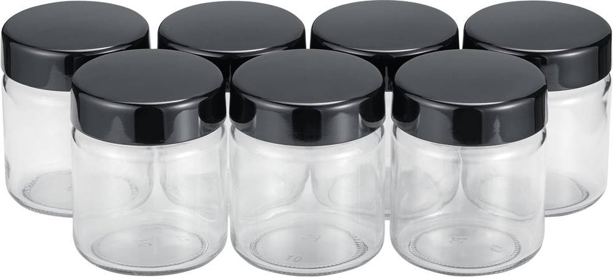 Severin 3514 Reserve portieglazen - 7 stuks a 150ml - Zwart