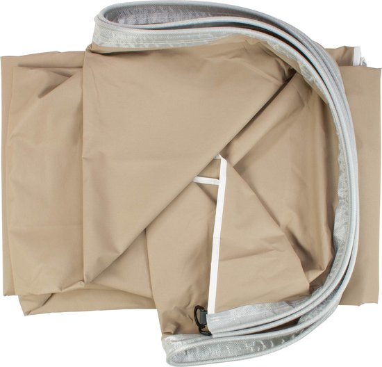 ESVO universele caravanluifel - 400 x 240 cm - polyester - beige - inclusief 3 ESVO verstelbare aluminium luifelstokken van ES — afbeelding 5