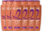 L'Oréal Paris Elvive Extraordinary Oil Amla Shampoo - Voor droog, krullend haar - Met kostbare amla olie - 6x 250ml