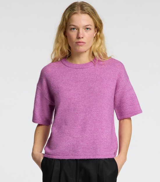 Maline-Liliana 2/4 Knit O-Neck Dark Sapphire Melange