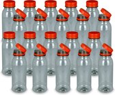 Ariko PET Fles 250cc - Met Dop - Sapfles - Navulbaar - Smoothie of Verse Sappen - Kunststof BPA Vrij - Transparant Petfles - 20 stuks