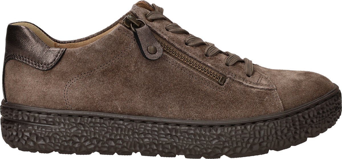 Hartjes Combi Met Hiel Suede H Ls Sneaker Sneakers - Suède - Dames - Taupe - Maat 42,5