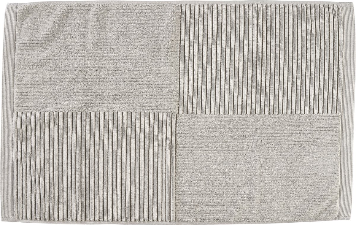 Zone Denmark Classic Badmat - Absorberende Badkamermat - Hotelkwaliteit - 100% katoen - 1200g/m2 - 50 x 80 cm - Soft Grey (grijs)