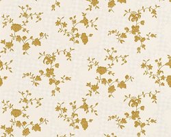 Goud bloemen behang 95485-1