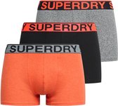 Bol.com Superdry TRUNK TRIPLE PACK Heren Onderbroek - Karst Mega Blck/Blck/Ornge Mrl aanbieding