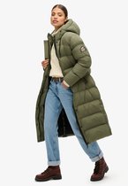MARIKOO Dames winter gewatteerde jas mantel parka winterjas gestept B842, bruin (cinnamon), S