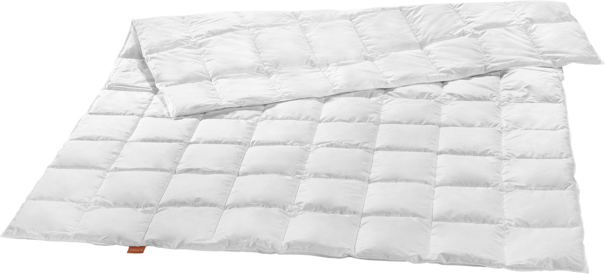 Sleepling 200 x 200 cm donzen dekbed | extra licht zomerdekbed | vulling van 90% dons en 10% veren | Downpass-gecertificeerd | Made in EU | wasbaar op 60 graden | wit
