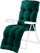 Coussins de chaise-longue à vapeur - kussen de chaise longue touffeté - Coussin de chaise longue - kussen de transat pour Jardin - Coussin de chaise longue de jardin kussen - 160X50cm