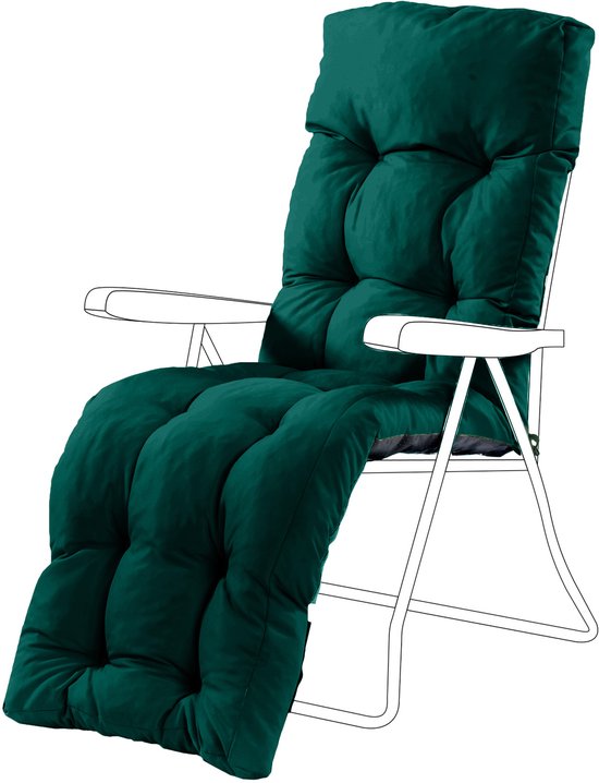 Tuin ligstoel kussens,Stoel Patio Pads High Back,Indoor Outdoor Chaise Lounge Dikken kussen, Fauteuil schommelstoel Mat