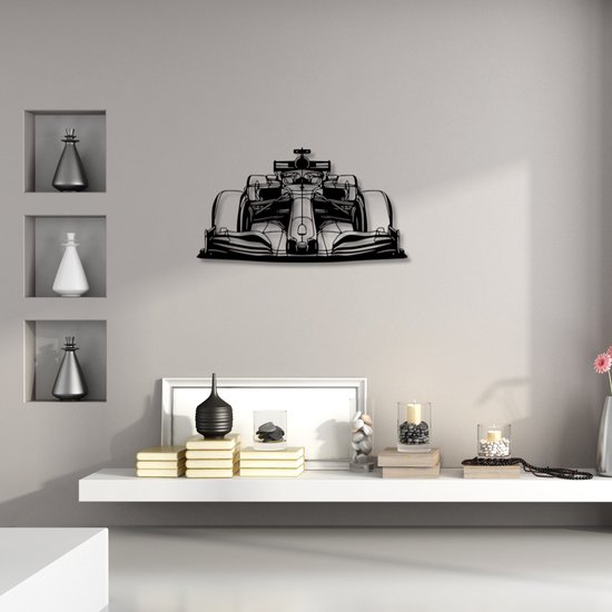 Metalen Wanddecoratie Formule 1 – Max Verstappen (80-48cm)