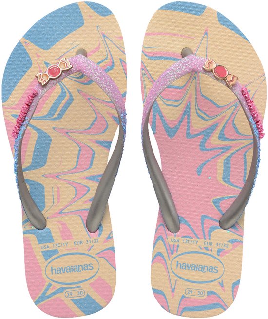Slippers Havaianas Slim Glitter Kinder - Rose