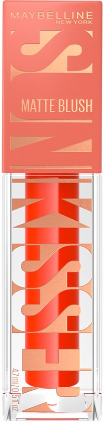 Maybelline New York Sunkissed Liquid Glow Blush - 35 Spritzy Orange - blush voor alle huidtypen - verrijkt met vitamine E - voor een sunkissed glow - voelt licht aan op de huid
