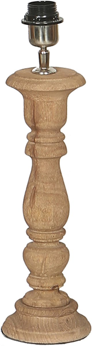 by Mooss - Tafellamp - Boston - Sunburn - Naturel - Hout - Robuust - Sandblast - 35 cm
