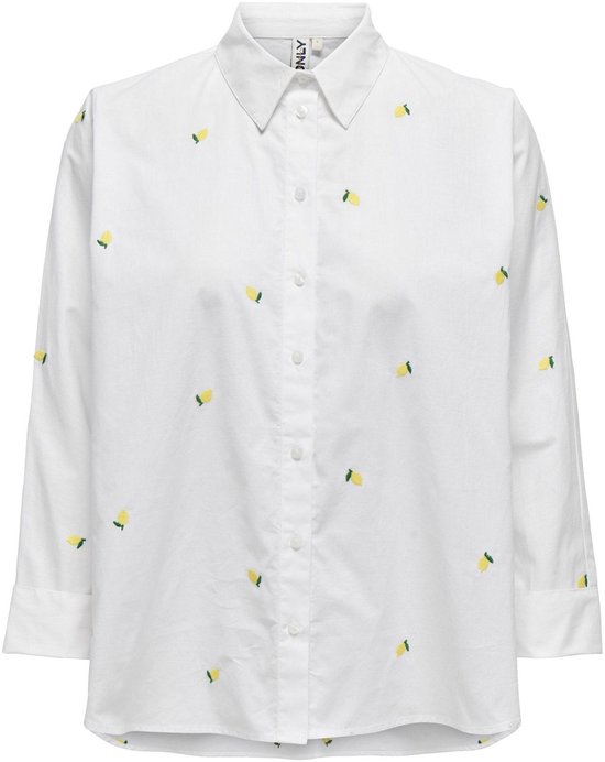 Only New Lina Grace LS Emb Blouse Dames - Maat S
