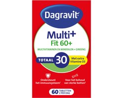 Dagravit Vitaal 60+ Multivitaminen - Ondersteunt het immuunsysteem (1) - 60 tabletten